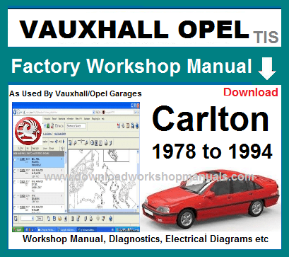 Vauxhall Carlton Workshop Repair Manual